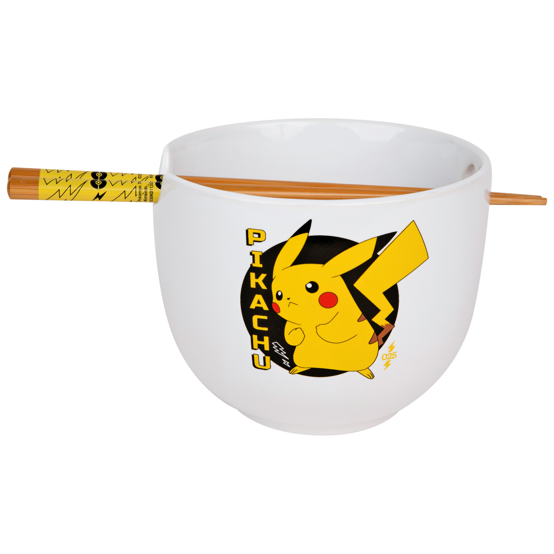 Pokemon Pikachu Ramen Bowl with Chopsticks